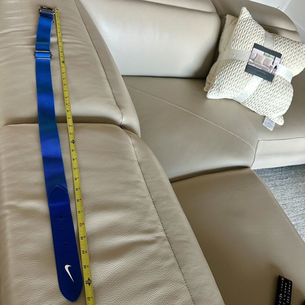 Nike Baseball Softball Belt Adjustable Metal Buckle Elastic Blue